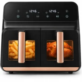 frytkownica-dwukomorowa-beztluszczowa-airdweller-air-fryer-2400w-9l-zlota