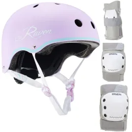 zestaw-raven-kask-essto-violet-mint-m-ochraniacze-dexard-grey-m