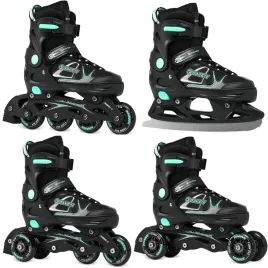 rolki-wrotki-lyzwy-4w1-regulowane-raven-spirit-black-mint-40-43