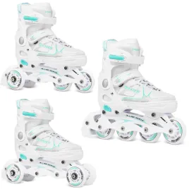 rolki-wrotki-3w1-regulowane-raven-spirit-white-mint-33-36