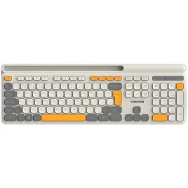canyon-hkb-w03-klawiatura-bezprzewodowa-bezowa-retro-vintage