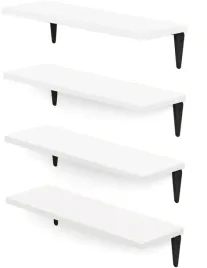polka-scienna-wiszaca-loft-komplet-4-sztuki-biala