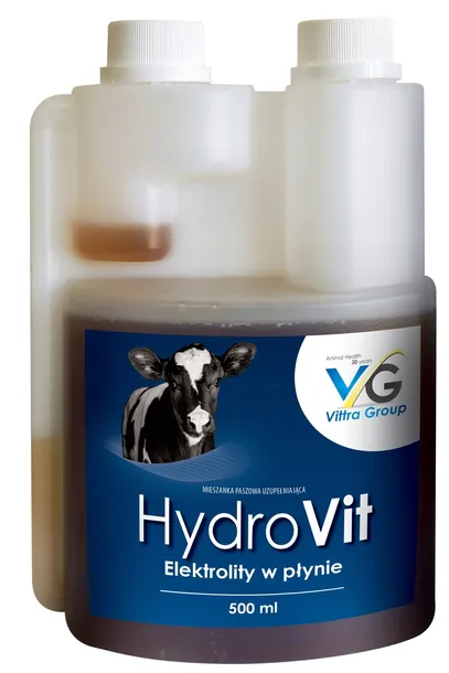 HydroVit 500 ml – płyn elektrolitowy dla cieląt, prosiąt i źrebiąt – VITTRA