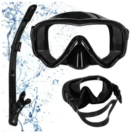 maska-do-snurkowania-snorkelingu-okulary-rurka-fajka-zestaw-czarny