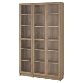 ikea-billy-oxberg-regal-szklane-drzwi-imit-debu-szklo-120x30x202-cm