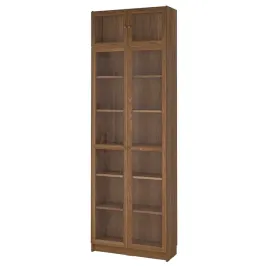 ikea-billy-oxberg-regal-z-nadstawka-brazowy-orzech-80x30x237cm