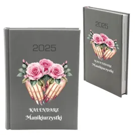 kalendarz-ksiazkowy-a5-2026-szary-manikiurzystka-dzienny-planer
