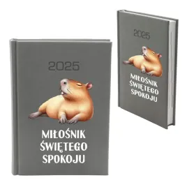 kalendarz-2026-nowosc-a5-ksiazkowy-szary-smieszny-capybara-dzienny-planer