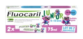 pasta-do-zebow-fluocaril-junior-6-12-lat-2x75-ml-smak-gumy-balonowej