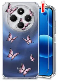 etui-do-xiaomi-redmi-14c-wzory-wiosenne-wiosna-kwiaty-clear-case-szklo