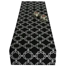 bieznik-gwiazdy-czarny-bialy-40x140