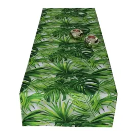 bieznik-panama-zielone-liscie-monstera-40x140