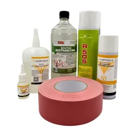 zestaw-klej-tasma-kortools-tasma-rozowa-5cm-x-50m-klej-100g