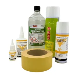 zestaw-klej-tasma-kortools-tasma-zolta-5cm-x-50m-klej-100g