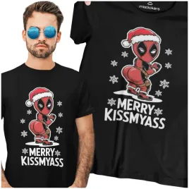koszulka-swiateczna-smieszna-meska-swieta-deadpool-merry-kissmyass-premium