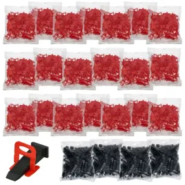 system-poziomowania-plytek-duzy-zestaw-klipsy-2-mm-2000-szt-kliny-400-szt