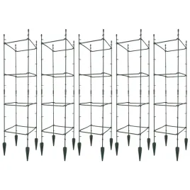 5x-drabinka-podpora-kwadratowa-do-roslin-pnacych-modulowa-zielona-29x29-cm