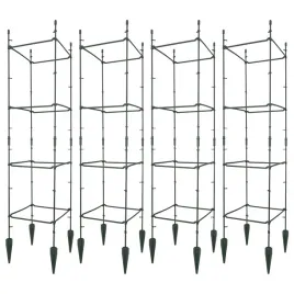 4x-drabinka-podpora-kwadratowa-do-roslin-pnacych-modulowa-zielona-29x29-cm