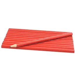 zestaw-12x-olowek-stolarski-budowlany-czerwony-18-cm-znakowanie-drewna-hb