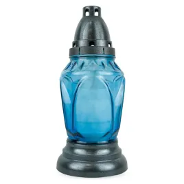 znicz-szklany-26-cm-niebieski-dp716-z-wkladem