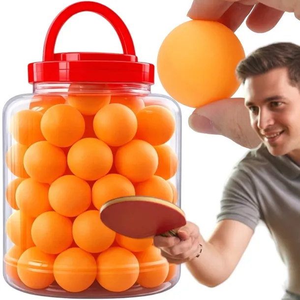x60 PIŁECZKI DO TENISA STOŁOWEGO PIŁKI DO PING PONGA 60 ORANGE TRENINGOWE