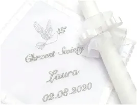 biala-szatka-i-swieca-do-chrztu-dla-dziewczynki-chlopca-gromnica-perla-bs