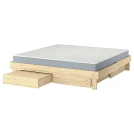 ikea-glamberget-rama-lozka-z-pojemnik-sosna-vesteroy-srednio-twardy-160x200