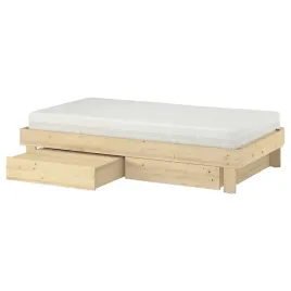 ikea-glamberget-rama-lozka-z-pojemnik-sosna-akrehamn-srednio-twardy-90x200