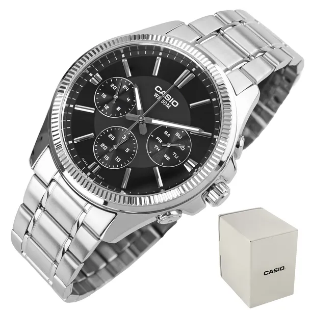 ZEGAREK MĘSKI CASIO MTP-1375D-1AVDF (zd112b) + BOX +GRAWER