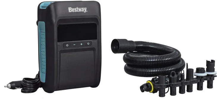 Pompka elektryczna samochodowa 250 L/min 12V - Bestway 62323 MATERAC ,  DESKA SUP , PONTON 
