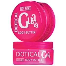 body-resort-clear-pink-jar-body-butter-200ml-white-exotical-guava-frag