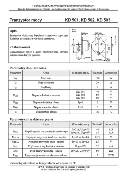 tranzystor-mocy-kd502-tesla-smd-nie