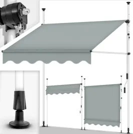 markiza-balkonowa-rozporowa-szara-200cm-tillvex-bez-wiercenia