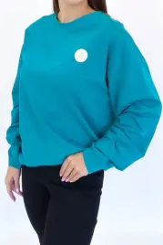 zielona-bluza-damska-z-drapowanymi-rekawami-l-xl