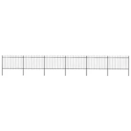 eleganckie-ogrodzenie-stalowe-102m-czarne