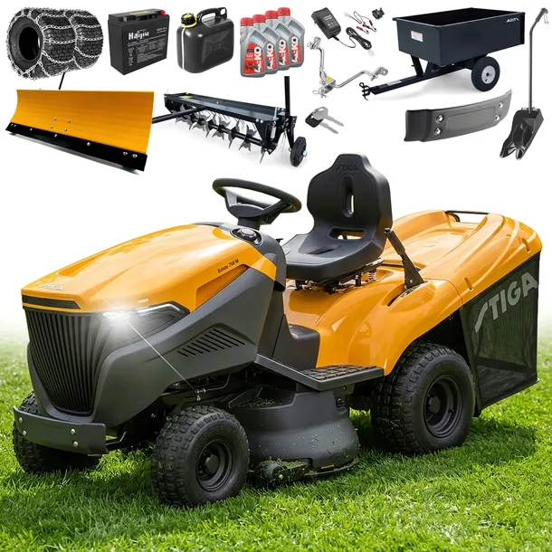 STIGA Traktor Ogrodowy Estate 798 W Kosz 300L V-TWIN Hydrostat DUŻY ZESTAW