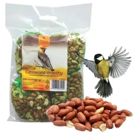 czerwone-orzechy-ziemne-dla-ptakow-naturalny-pokarm-na-zime-400g
