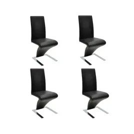 krzesela-zygzak-czarne-4-szt-58x44x99cm