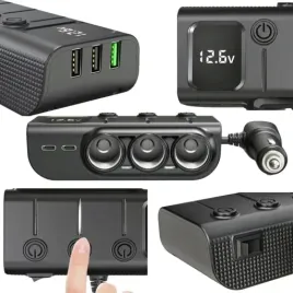 rozdzielacz-gniazda-zapalniczki-ladowarka-samochodowa-usb-c-pd-usb-qc-120w