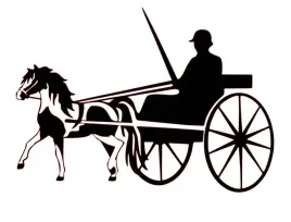 naklejka-bez-tla-na-auto-samochod-szybe-bryczka-powozenie