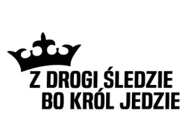 naklejka-na-auto-z-drogi-sledzie-bo-krol-jedzie