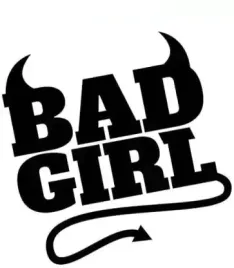 naklejka-na-auto-szybe-bad-girl