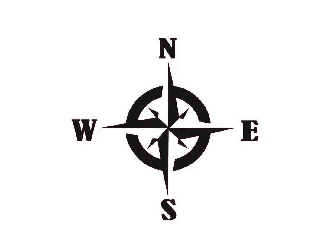 naklejka-na-auto-szybe-kompas