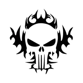 naklejka-na-auto-szybe-punisher-w-plomieniach