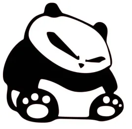 naklejka-na-auto-szybe-grozna-panda