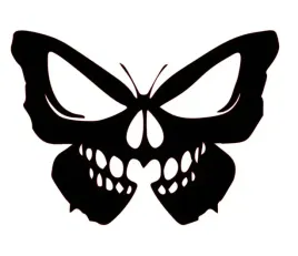 naklejka-na-auto-szybe-motyl-czaszka