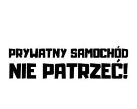 naklejka-na-auto-szybe-prywatny-nie-patrzec