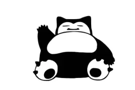 naklejka-na-auto-szybe-snorlax
