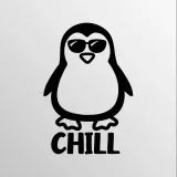 naklejka-na-auto-szybe-pingwin-chill