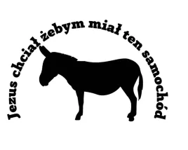 naklejka-na-auto-szybe-osiolo-jezus-chcial